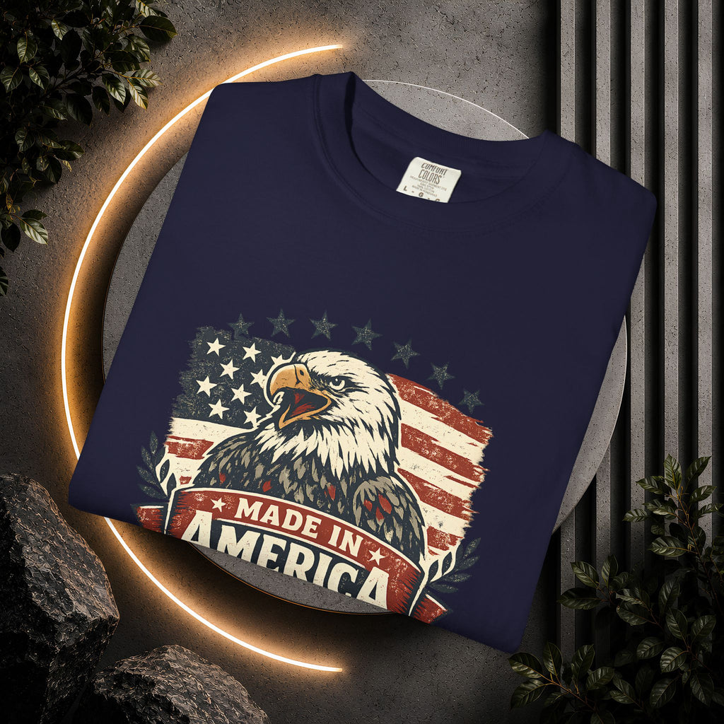 Made in America Eagle T-Shirt — Patriotic USA Flag Graphic Tee