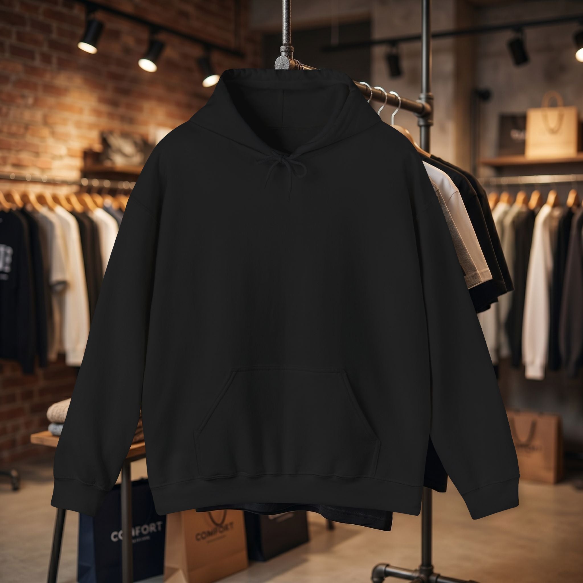 Custom Back Image Hoodie — Personalized White Pullover Hooded Sweatshirt
