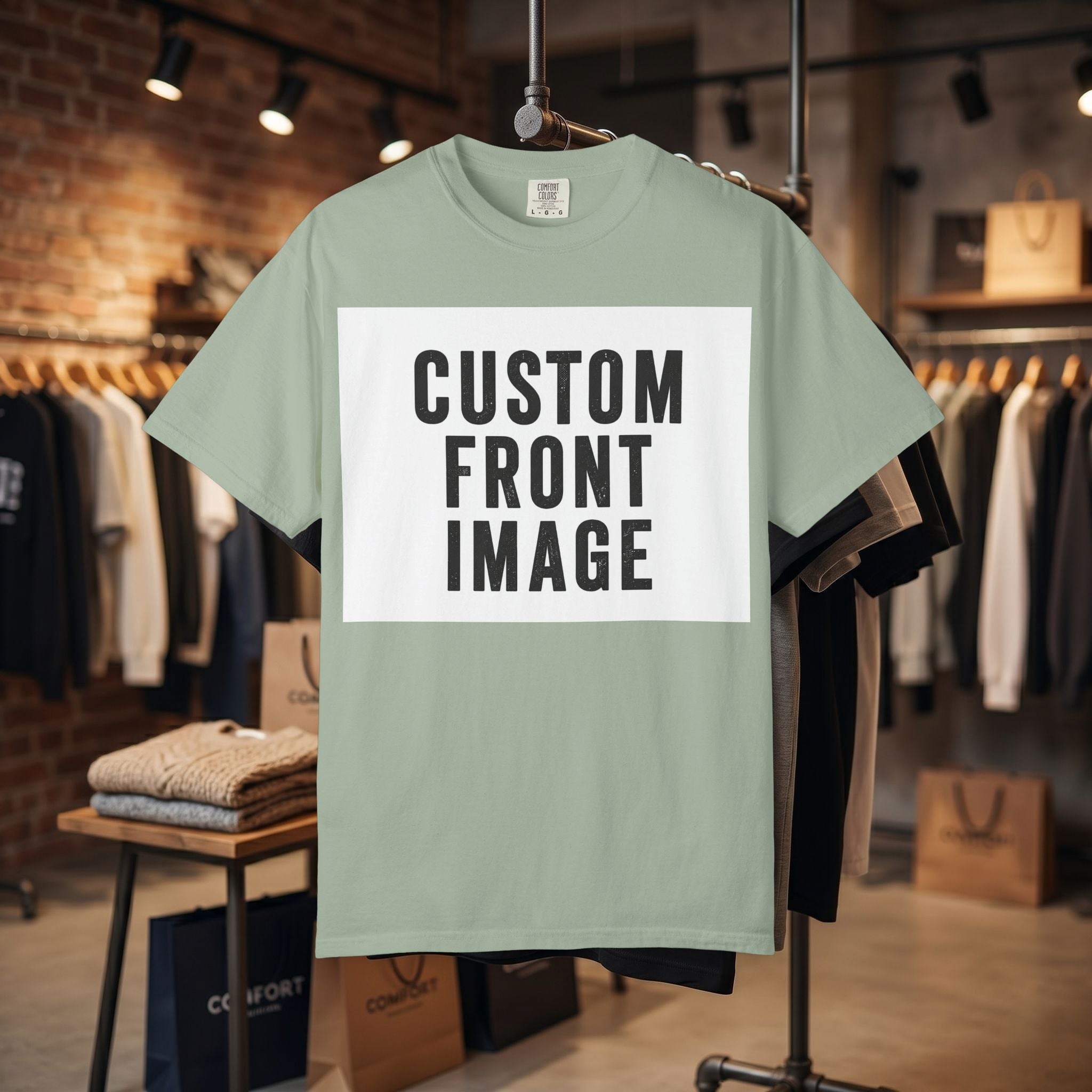 Custom Landscape Image Front T-Shirt - Add Your Own Image