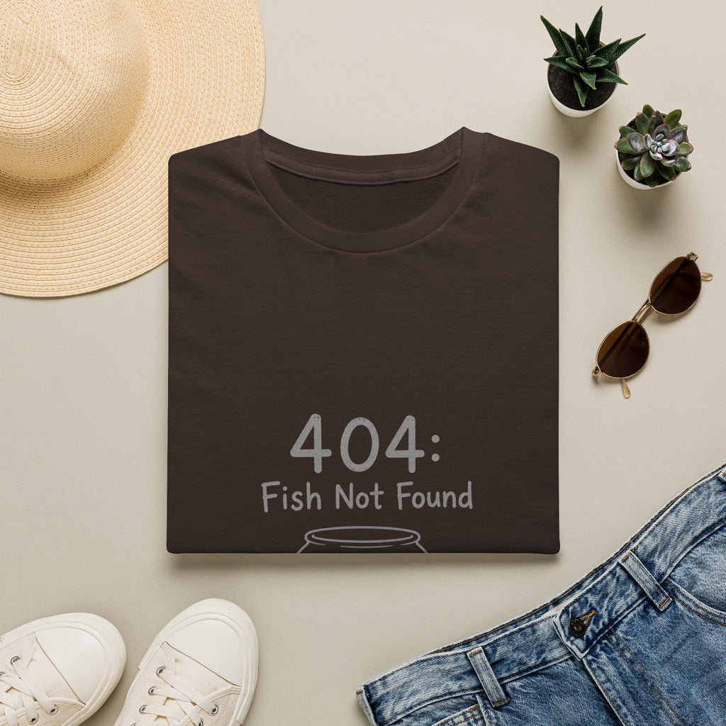 404 Fish Not Found T-Shirt | Funny Fish Bowl Graphic Tee