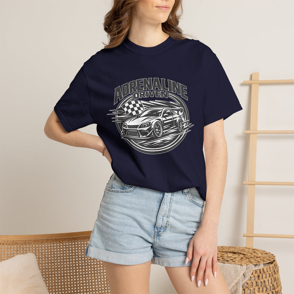 Adrenaline Driven Racing Tee — Street Race Car Graphic T-Shirt