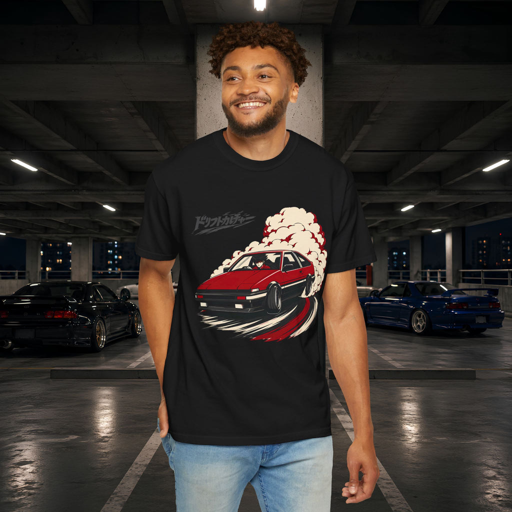 Drift Culture Anime Style T-Shirt - Japanese Retro Car Racing Graphic Tee