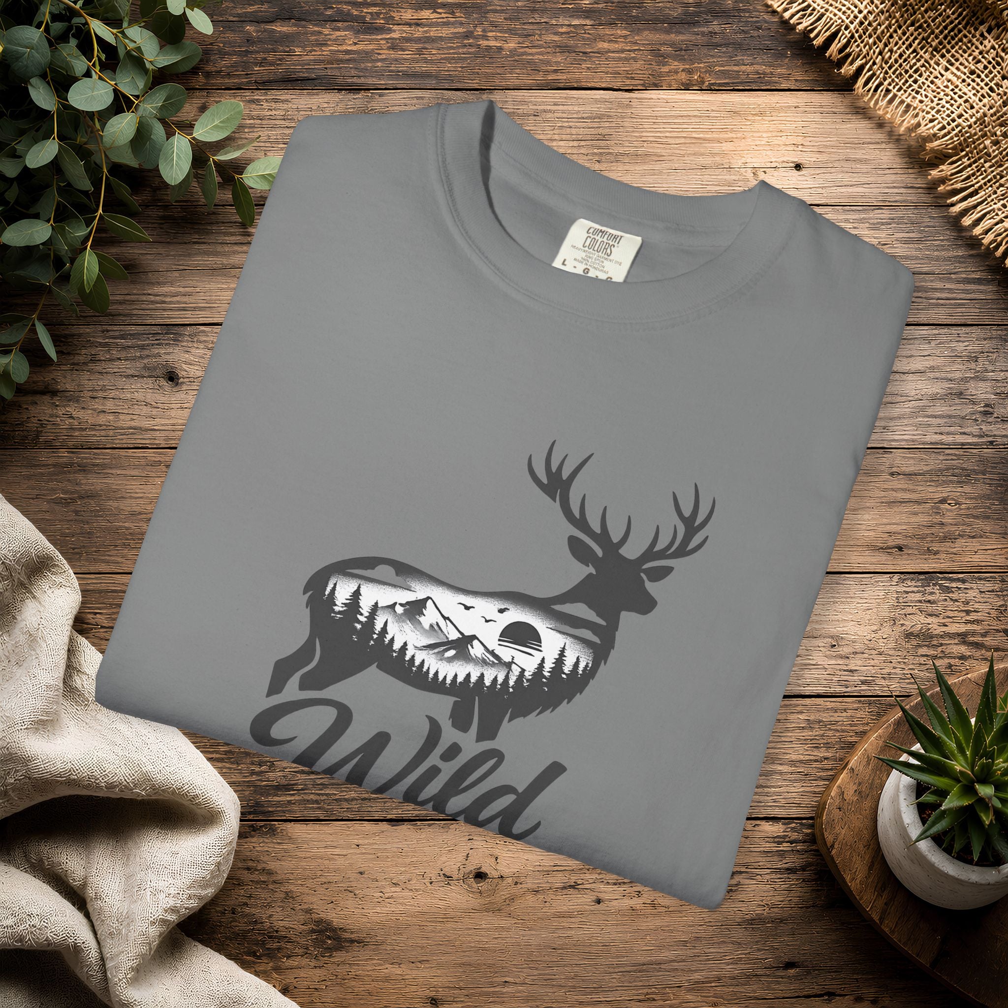 Wild at Heart Deer T-Shirt — Rustic Outdoors Graphic Tee