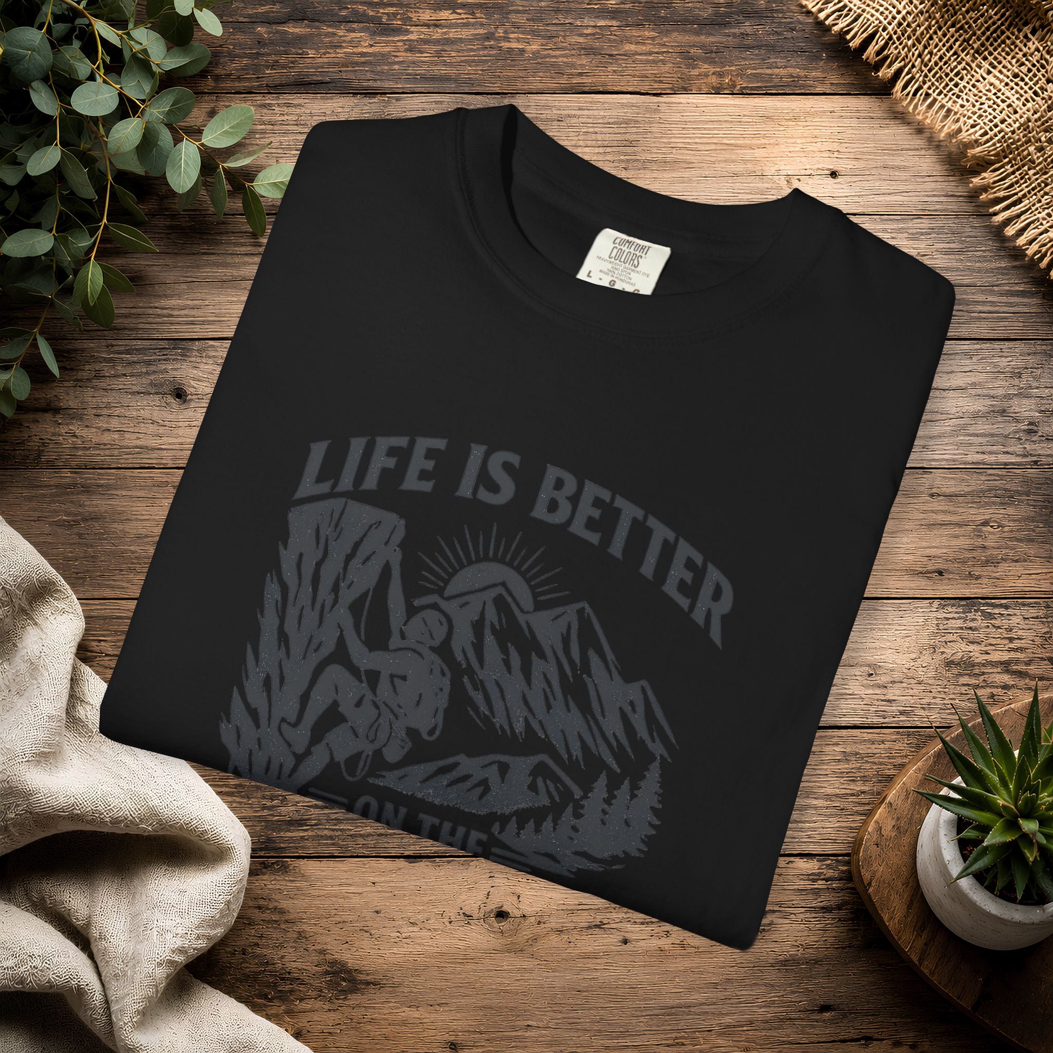 Life Is Better on the Rocks Mountain T-Shirt - Climbing Tee