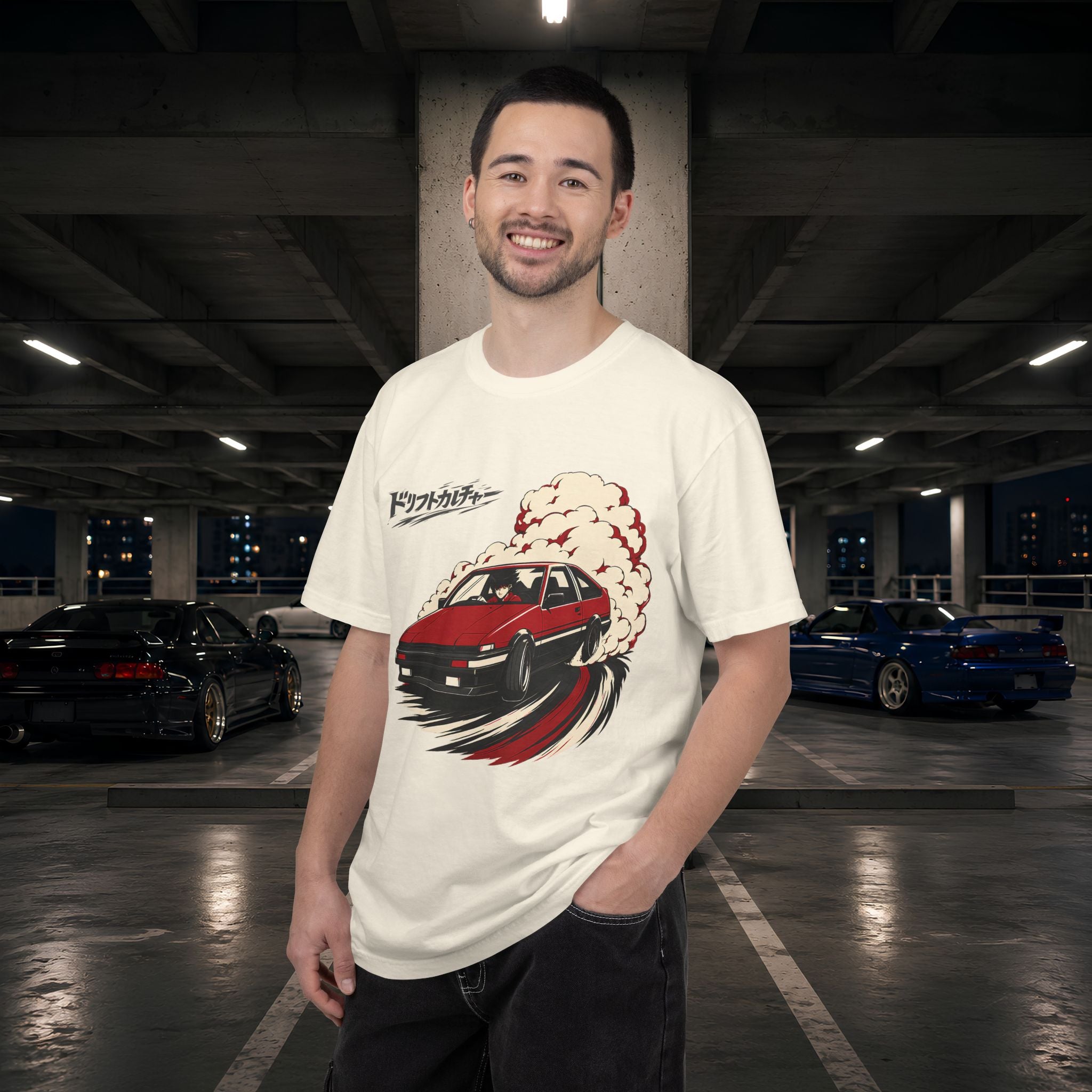 Drift Culture Anime Style T-Shirt - Japanese Retro Car Racing Graphic Tee