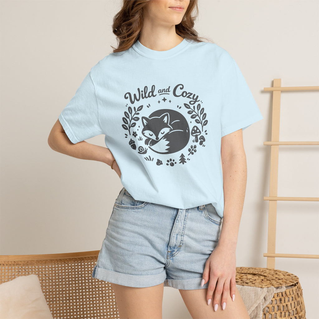 "Wild and Cozy" Fox Graphic T-Shirt