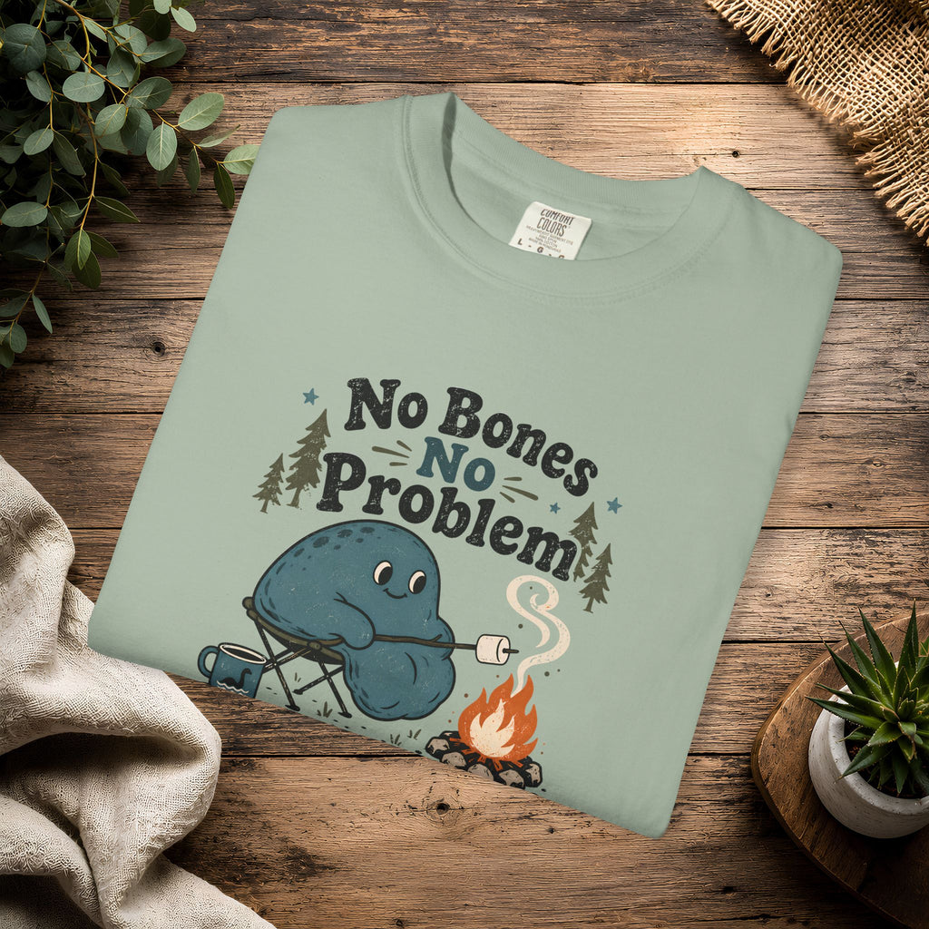 No Bones No Problem — Kinderhook Blob Campfire T-Shirt