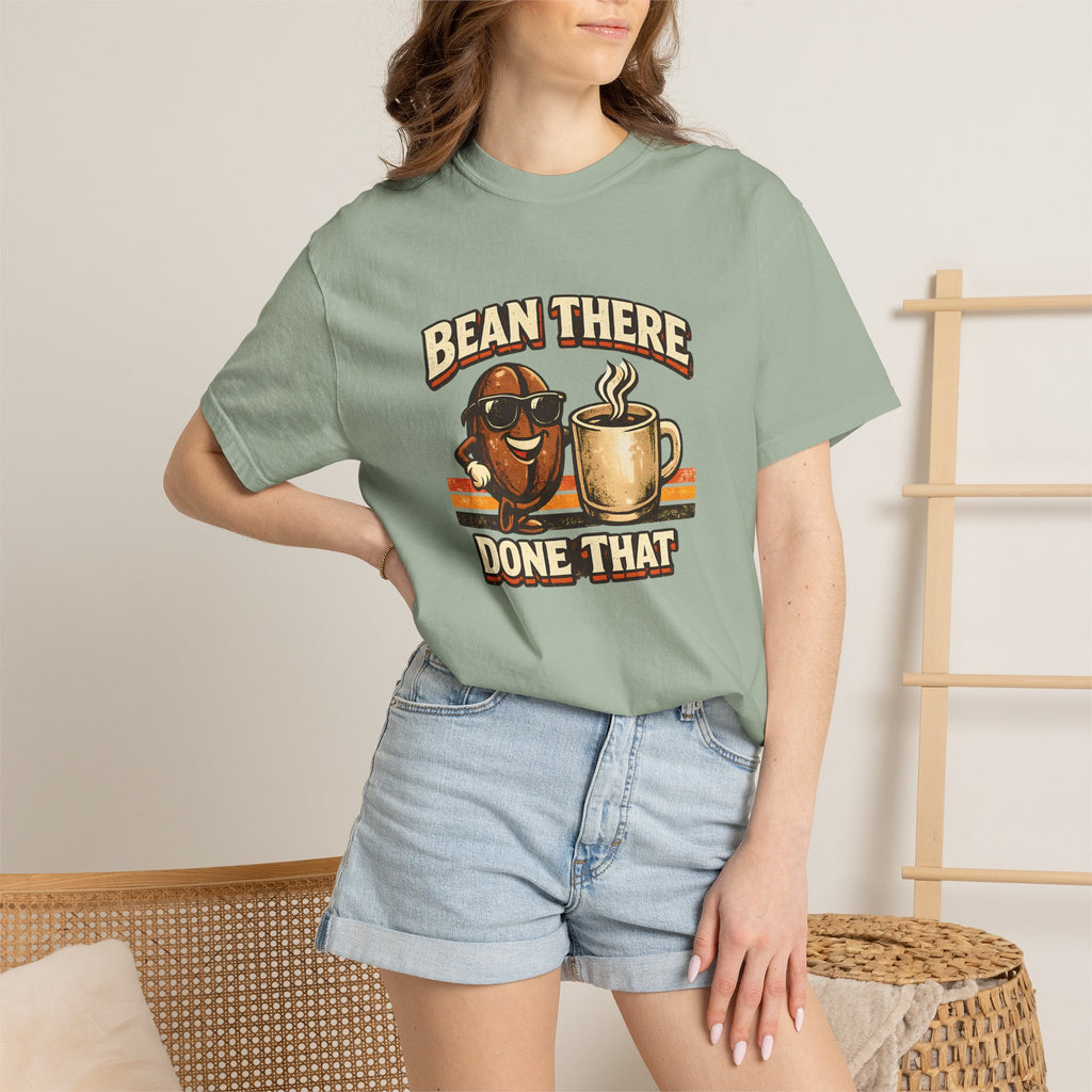Coffee T-Shirt — "Bean There Done That" Retro Coffee Shirt