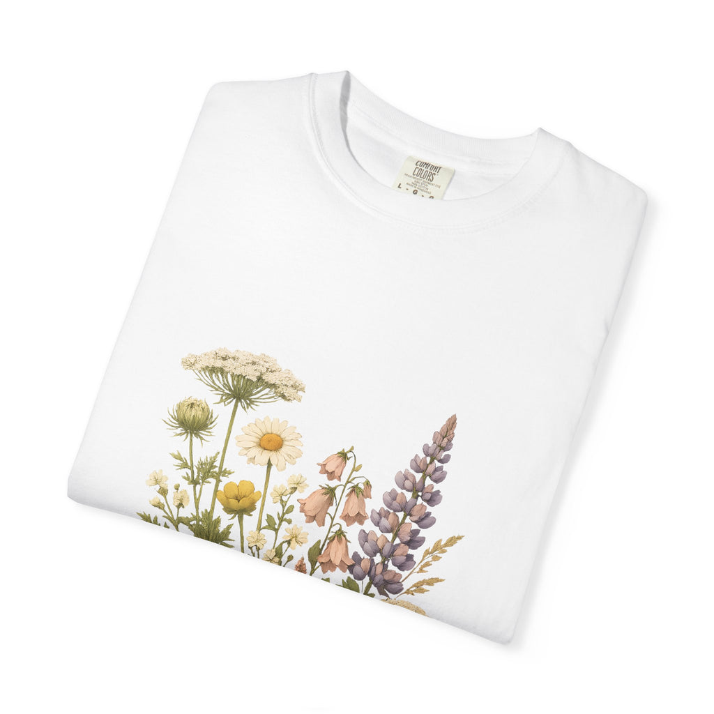 Wildflower Bouquet T-shirt | Botanical Meadow Floral Print