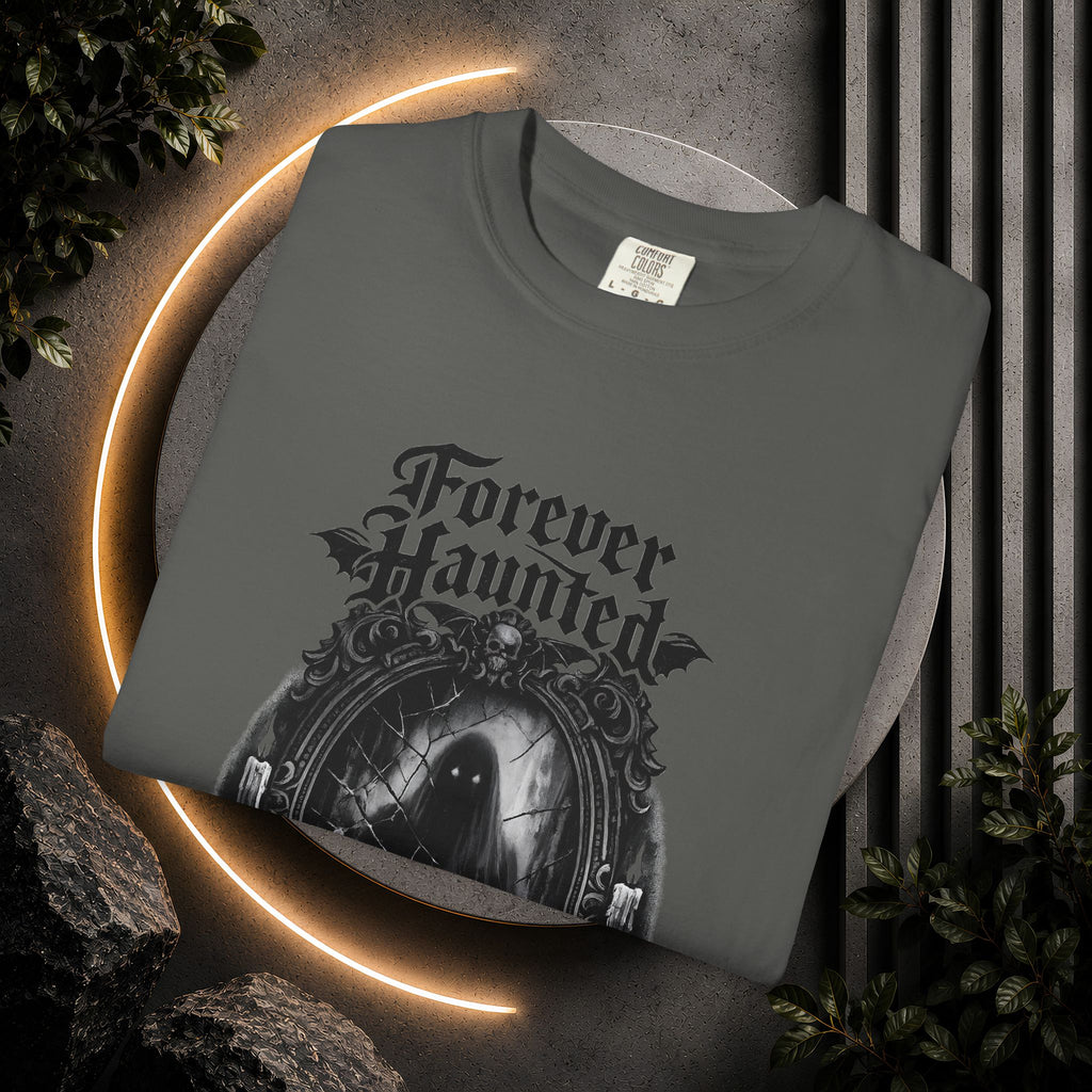Forever Haunted T-Shirt — Gothic Ghost Graphic Tee