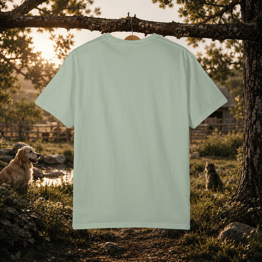 Pets & Chaos Graphic T-Shirt — "House Rules Don't Apply" Vintage Pet Lover Tee
