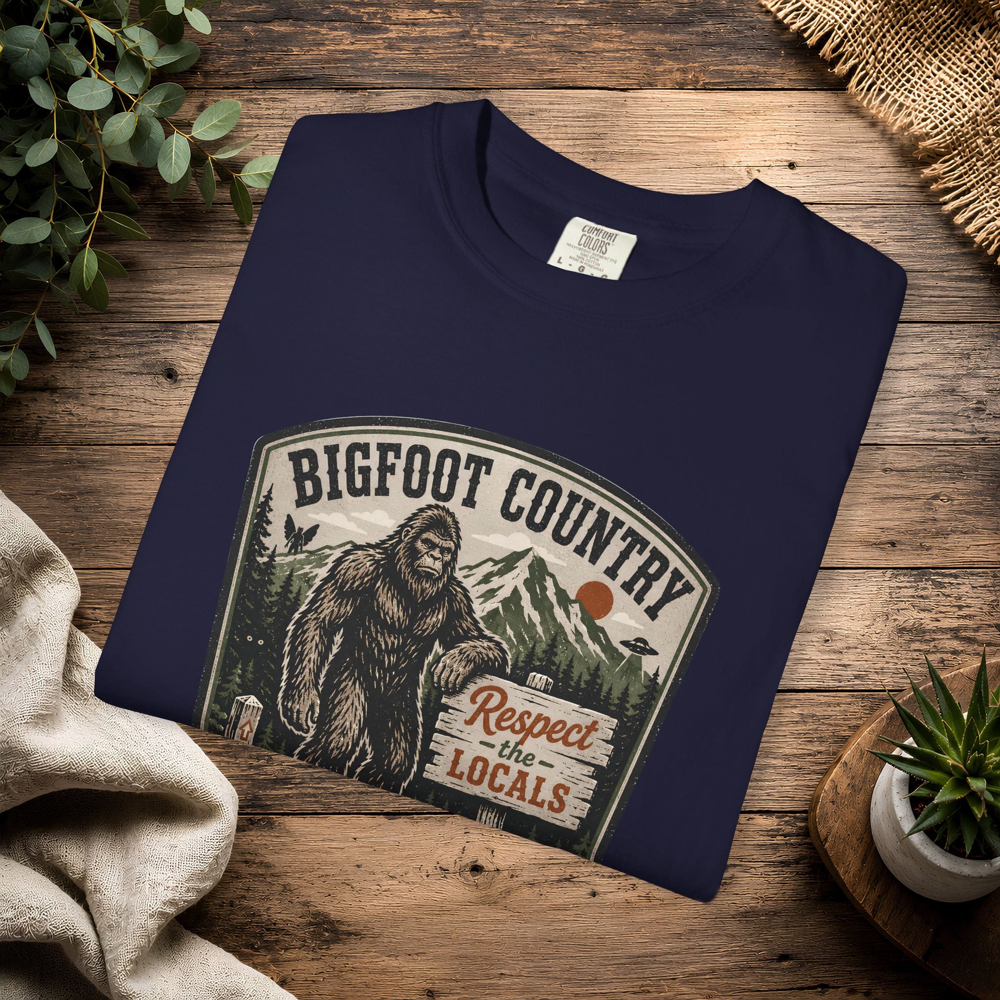 Bigfoot Country T-Shirt — Respect the Locals Outdoor Graphic Tee