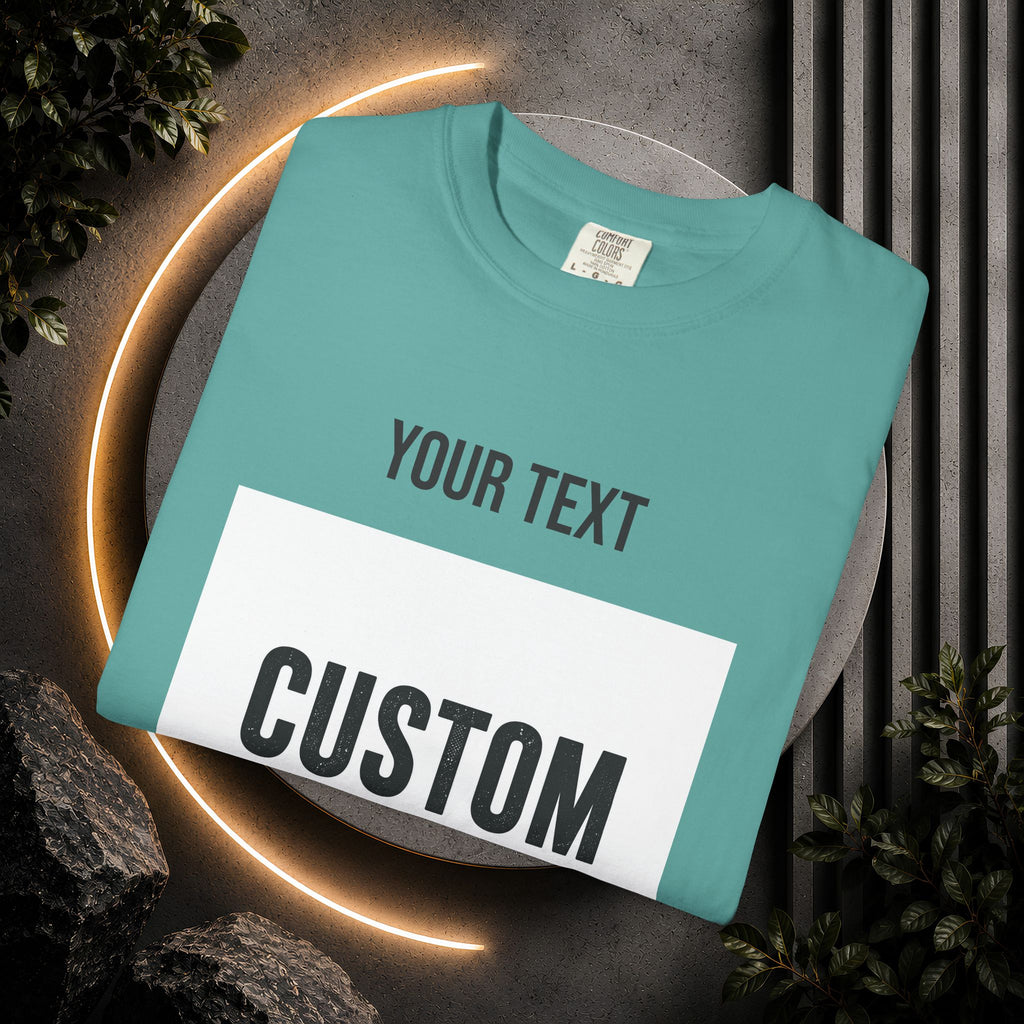 Custom Front Portrait Print T-Shirt — Personalized Text & Image Tee