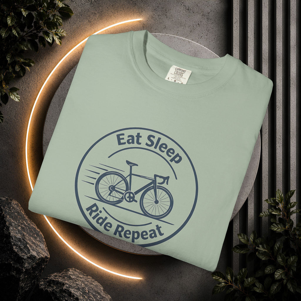 Cycling Tee — "Eat Sleep Ride Repeat" Bike Shirt