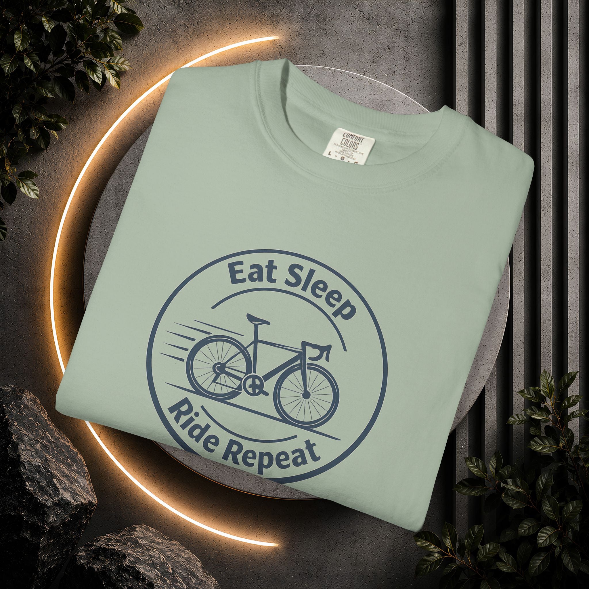 Cycling Tee — "Eat Sleep Ride Repeat" Bike Shirt