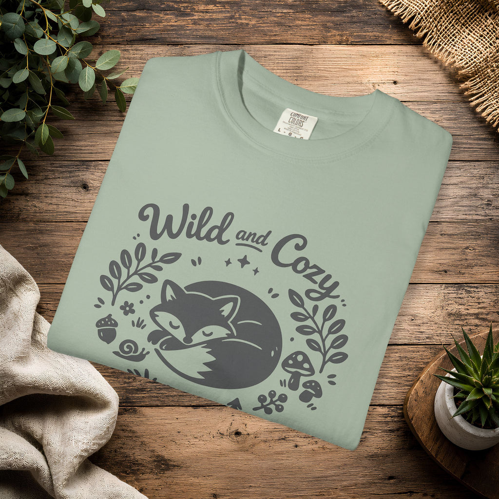 "Wild and Cozy" Fox Graphic T-Shirt