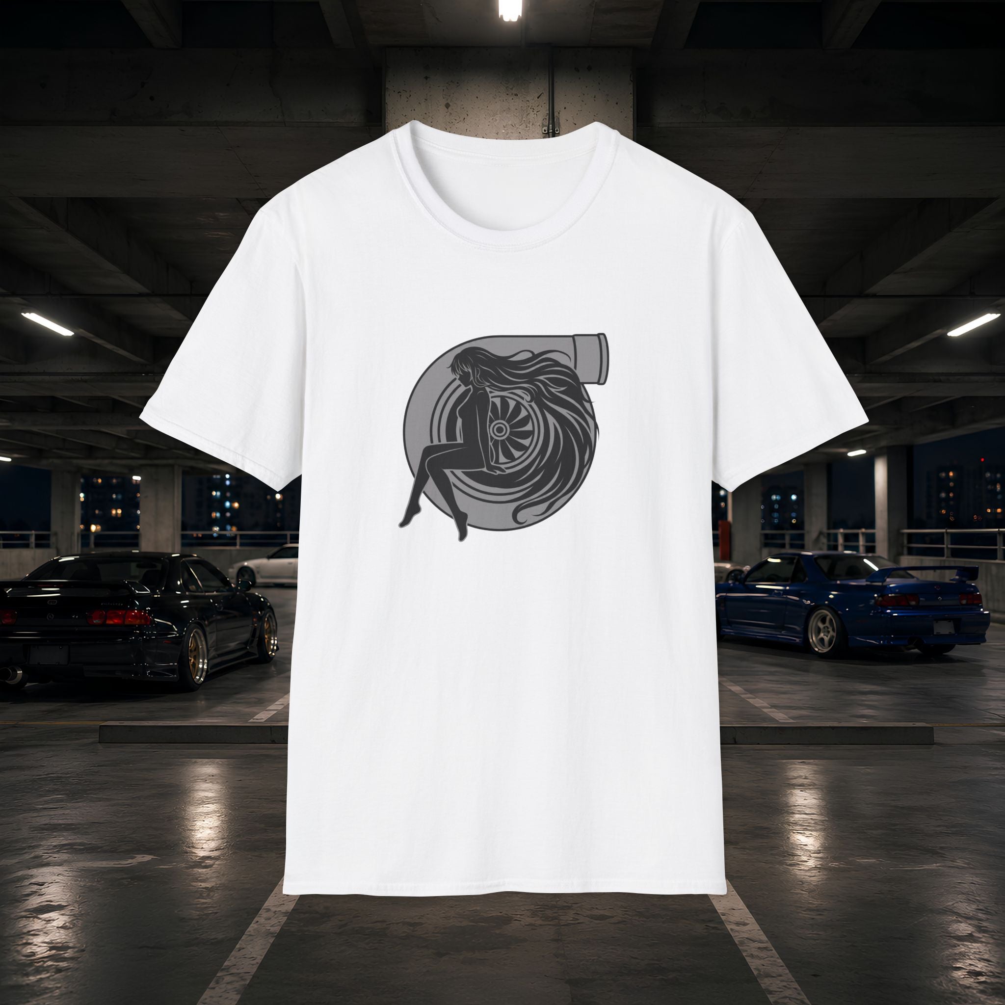 Turbo Heart Girl graphic T-Shirt | Racing Turbo design