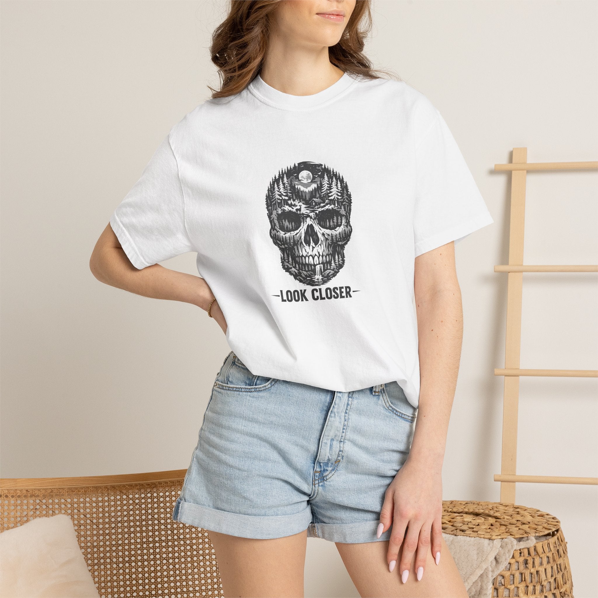 Skull Forest 'Look Closer' Graphic T-Shirt
