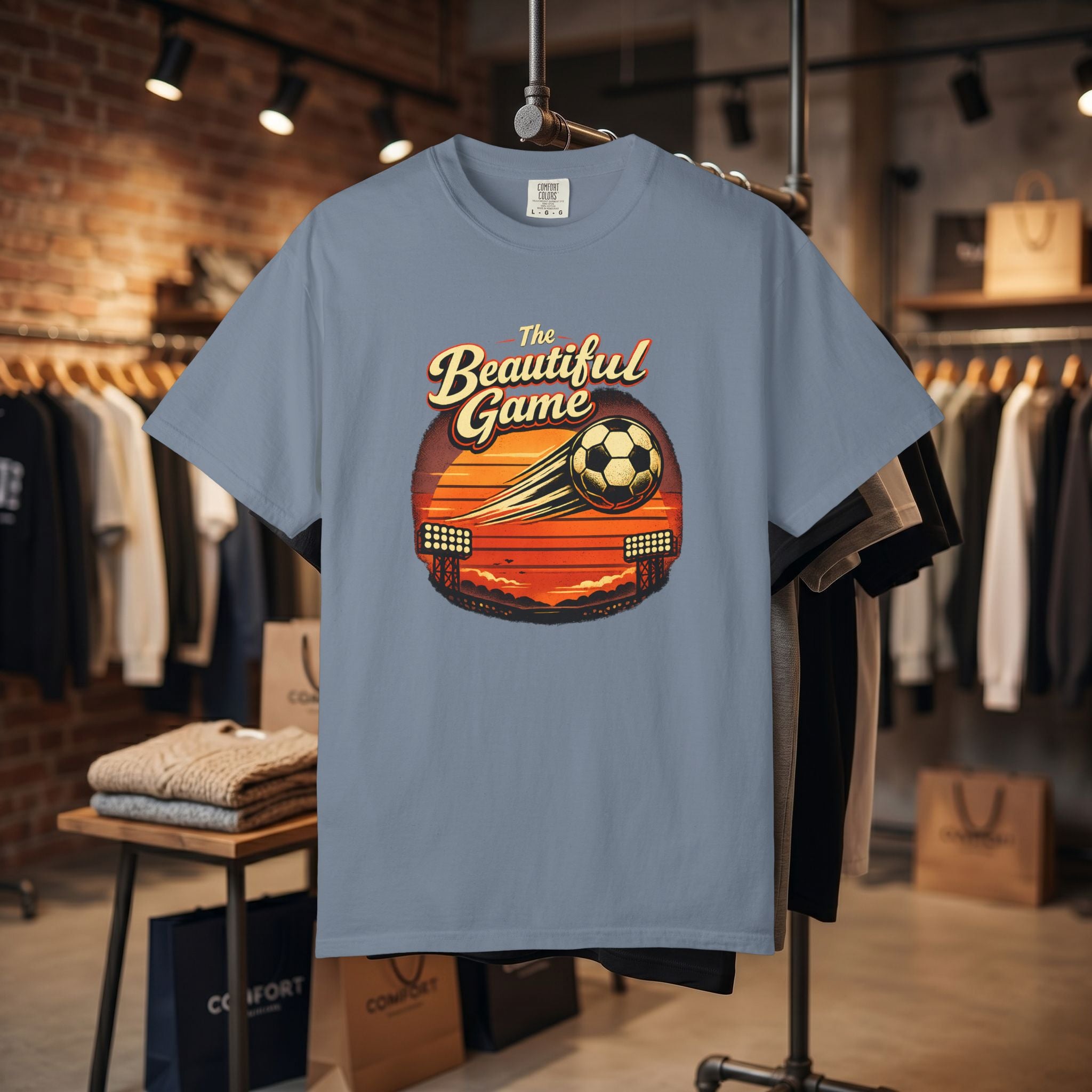 Soccer Vintage Sunset T-Shirt — "The Beautiful Game"