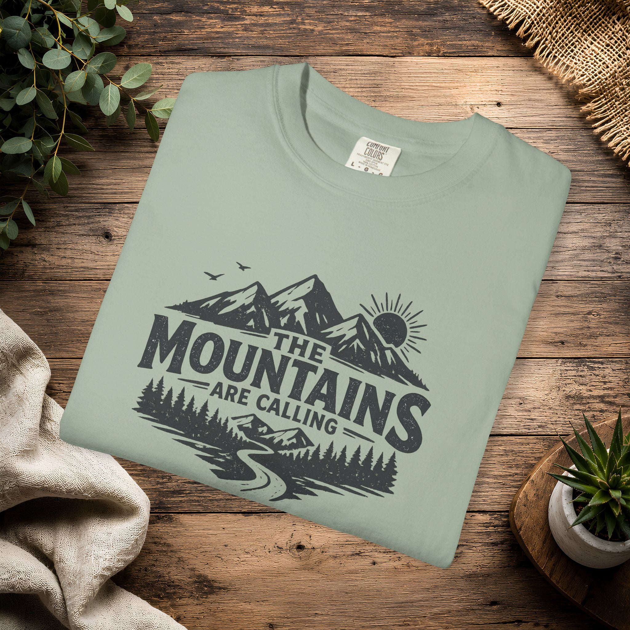 Mountains Are Calling T-Shirt — Outdoor Adventure Graphic Tee