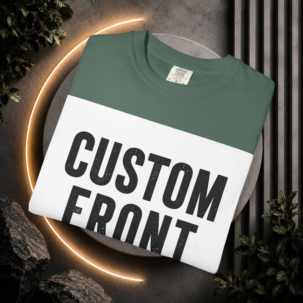 Custom Square Image Front T-Shirt - Add Your Own Image