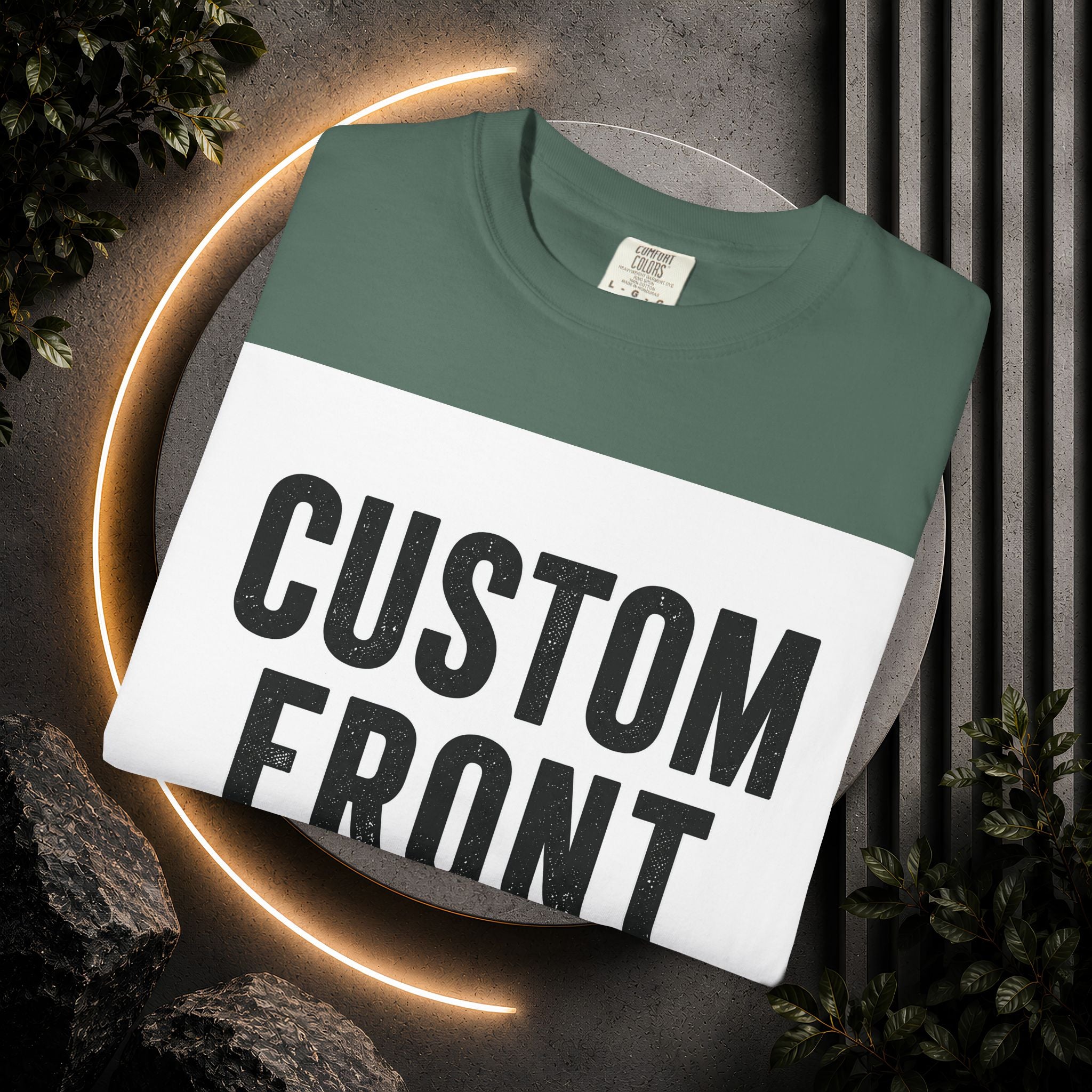 Custom Square Image Front T-Shirt - Add Your Own Image
