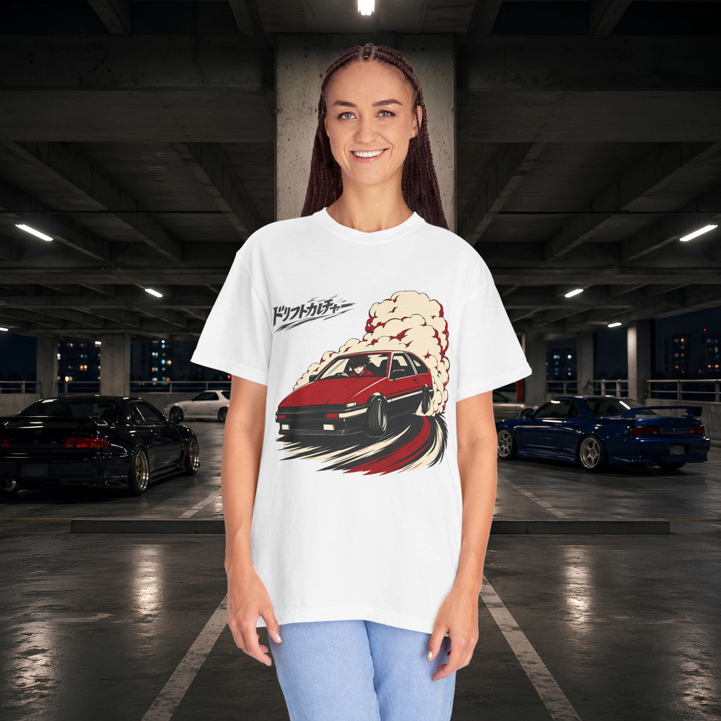 Drift Culture Anime Style T-Shirt - Japanese Retro Car Racing Graphic Tee