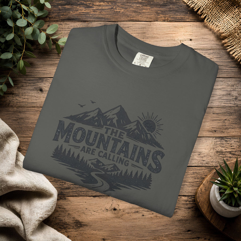 Mountains Are Calling T-Shirt — Outdoor Adventure Graphic Tee