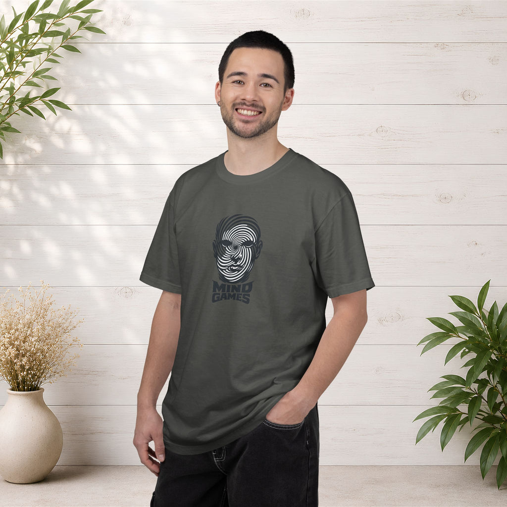 Mind Games T‑Shirt — Optical Illusion Head Graphic Tee