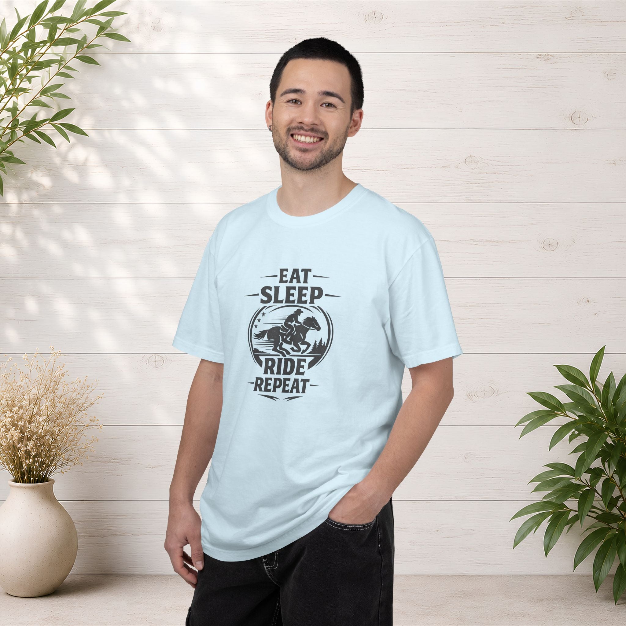 Eat Sleep Ride Repeat T-Shirt — Horse Rider Graphic Tee