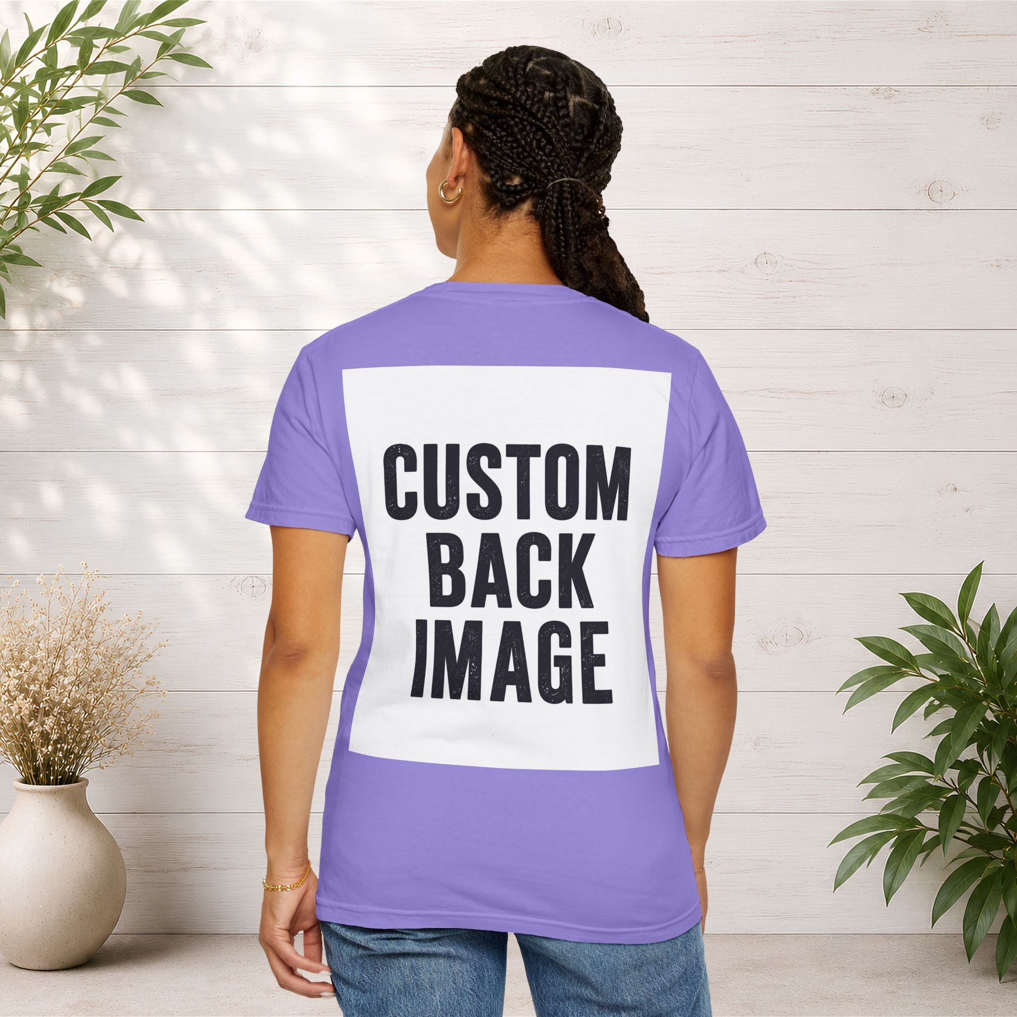 Custom Image Front And Back T-Shirt - Add Your Own Images