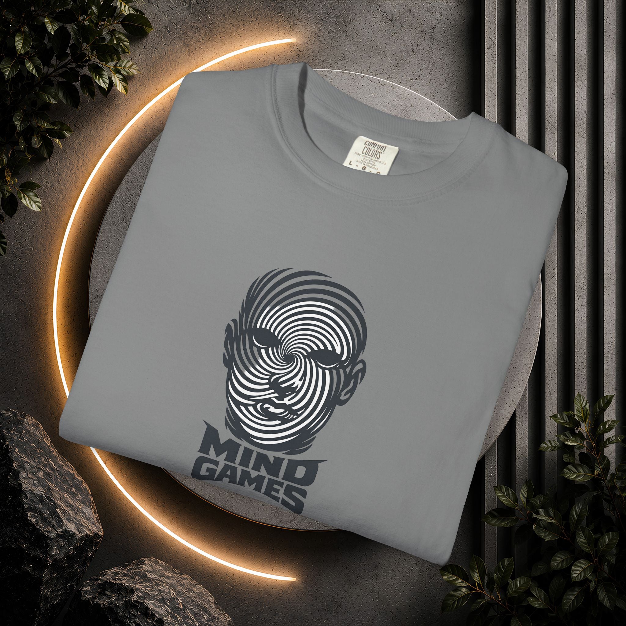 Mind Games T‑Shirt — Optical Illusion Head Graphic Tee