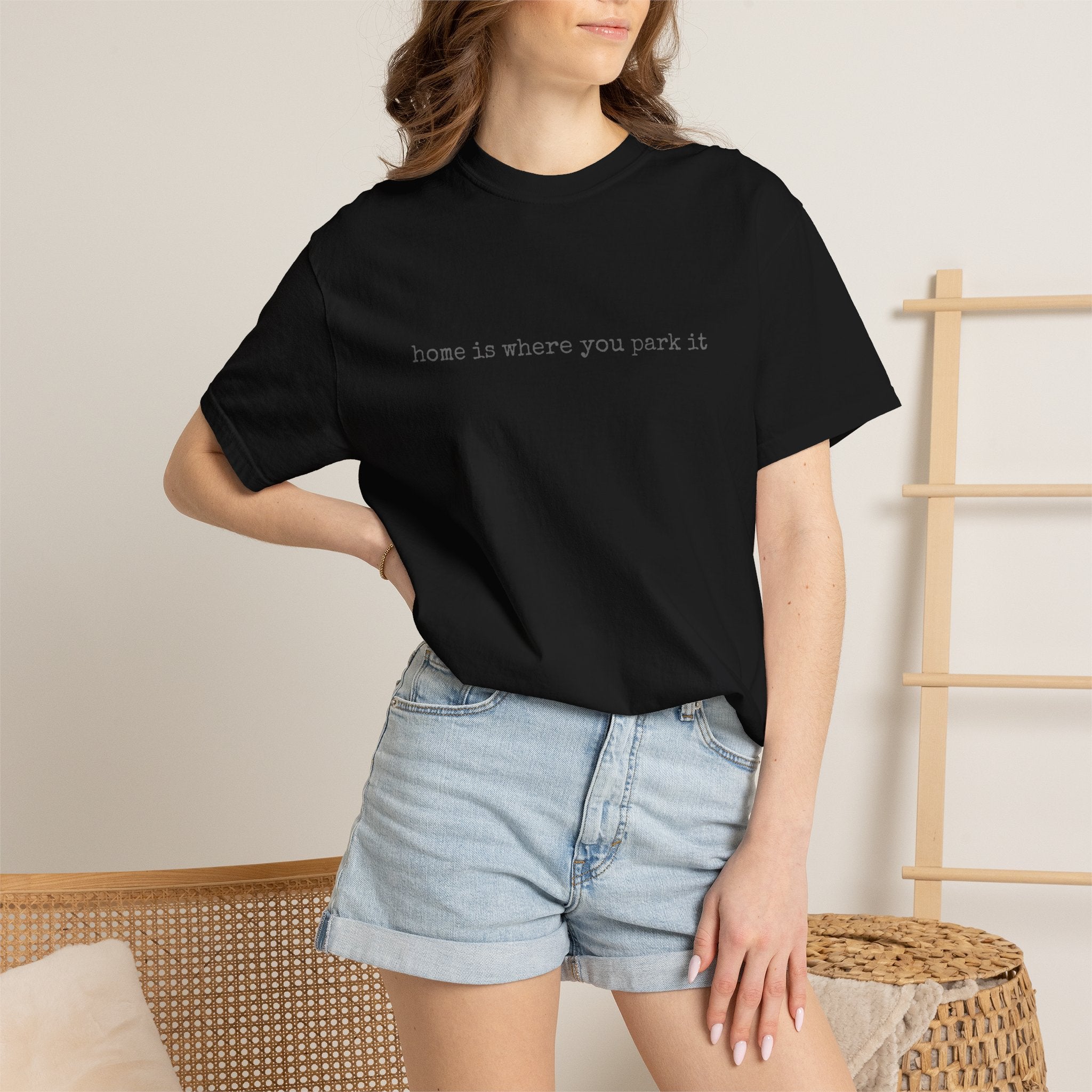 Home Is Where You Park It Van Life T-shirt | Minimal Camper Tee