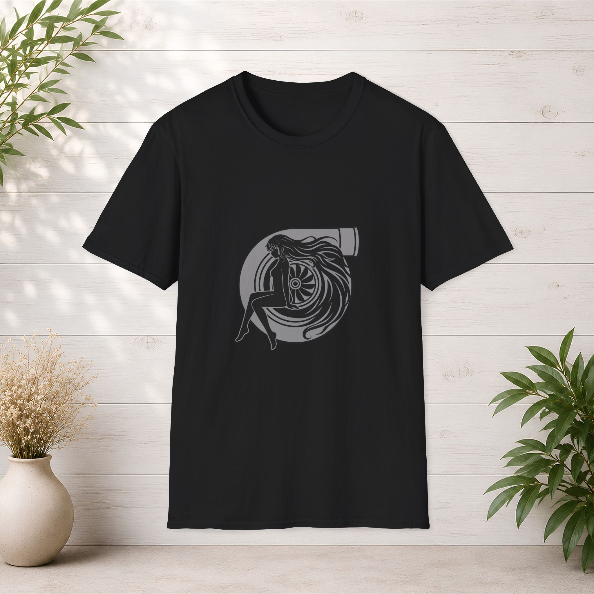 Turbo Heart Girl graphic T-Shirt | Racing Turbo design