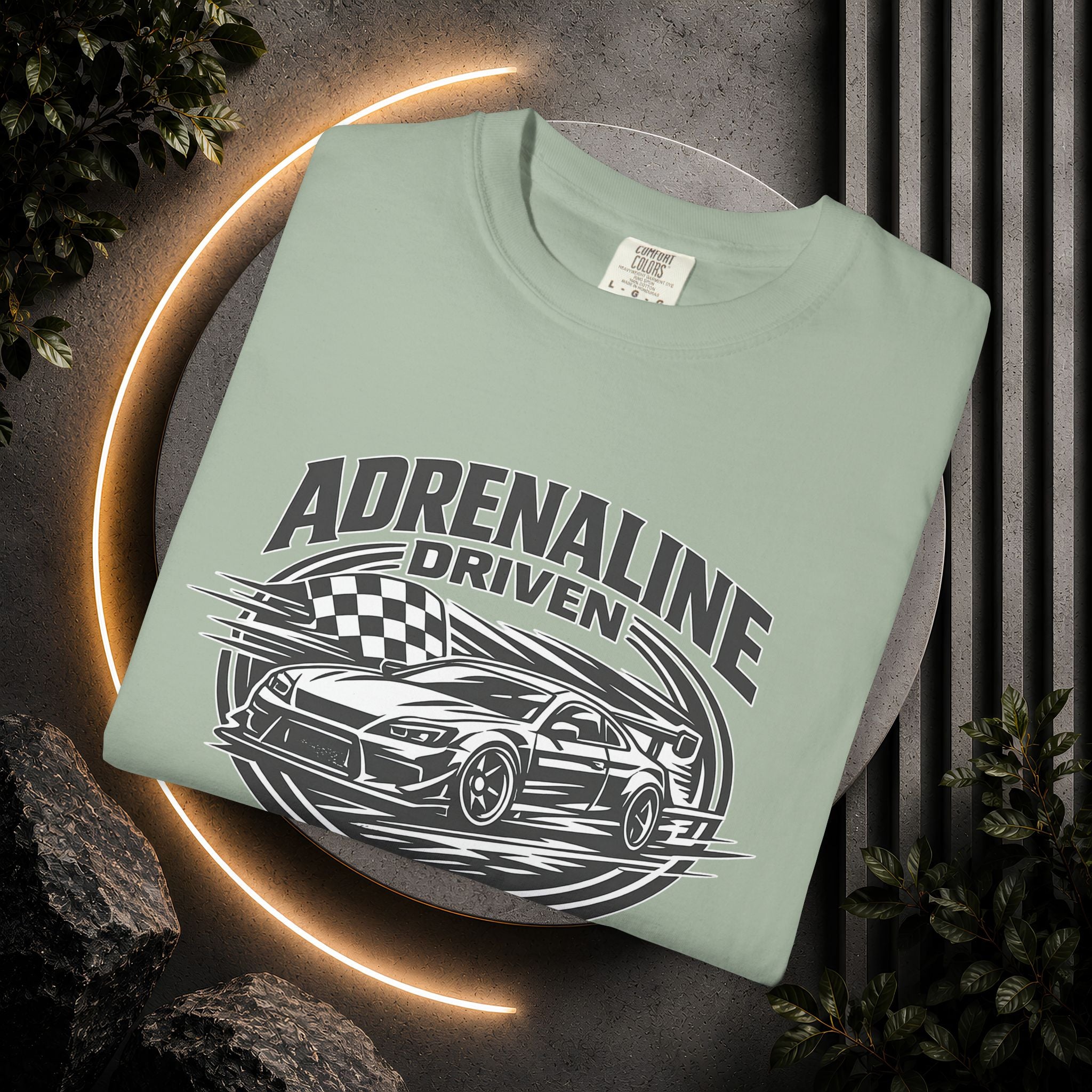 Adrenaline Driven Racing Tee — Street Race Car Graphic T-Shirt