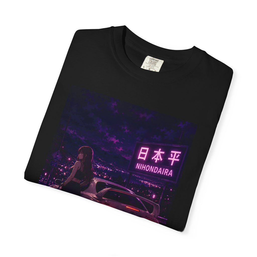 Midnight Apex Nihondaira Dreams T-shirt | Retro JDM Street Racer Anime