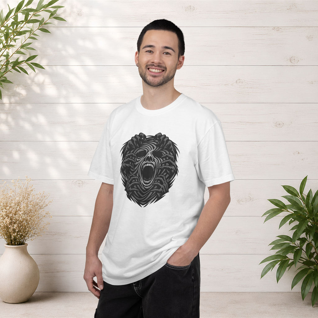 Shadow Hands Face Illusion T-Shirt