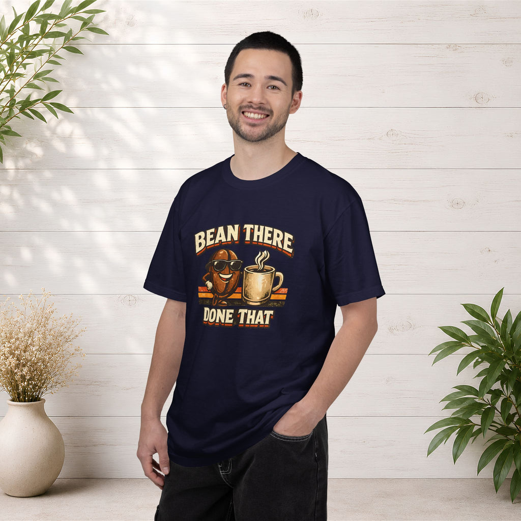 Coffee T-Shirt — "Bean There Done That" Retro Coffee Shirt