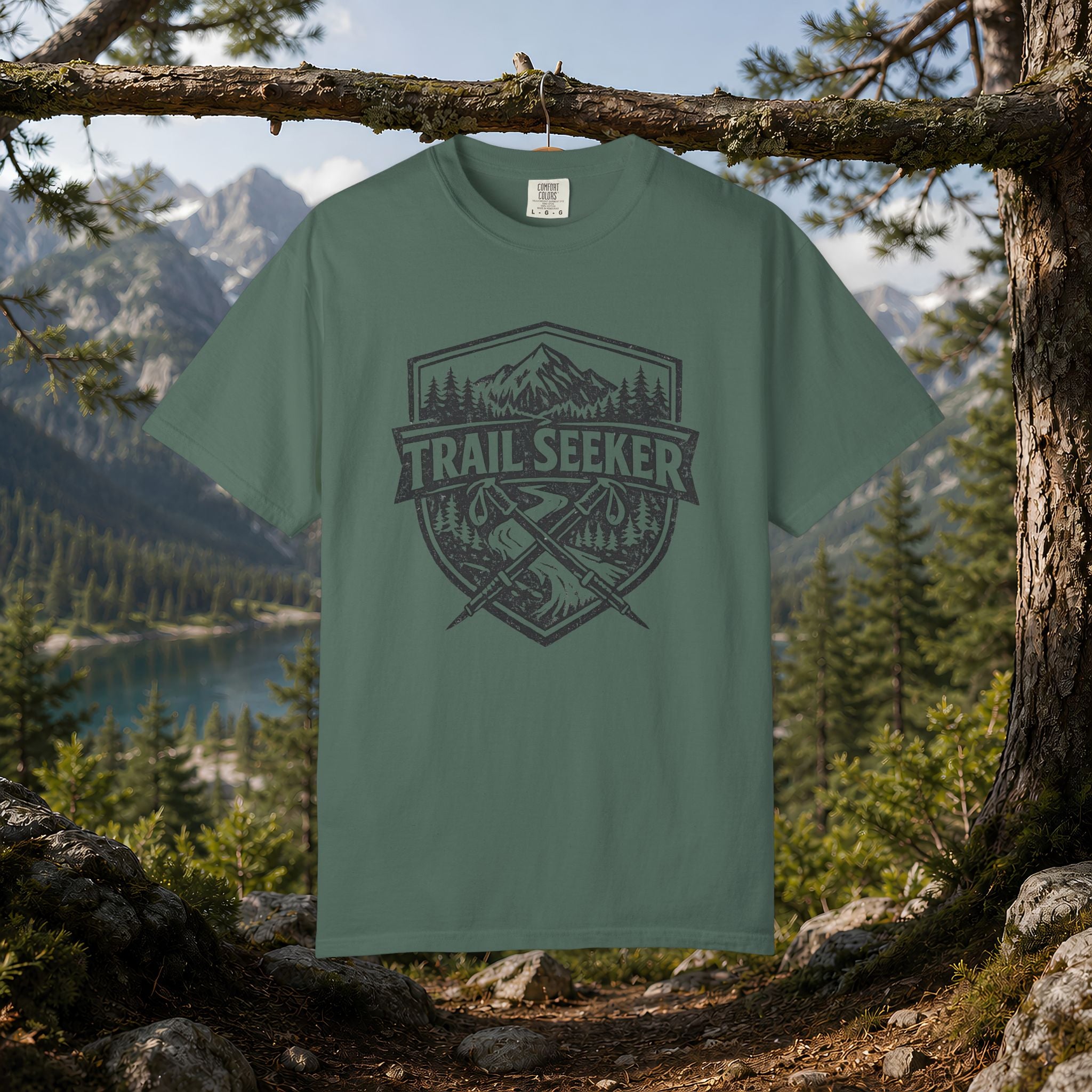 Trail Seeker T‑Shirt — Vintage Mountain Hiking Tee