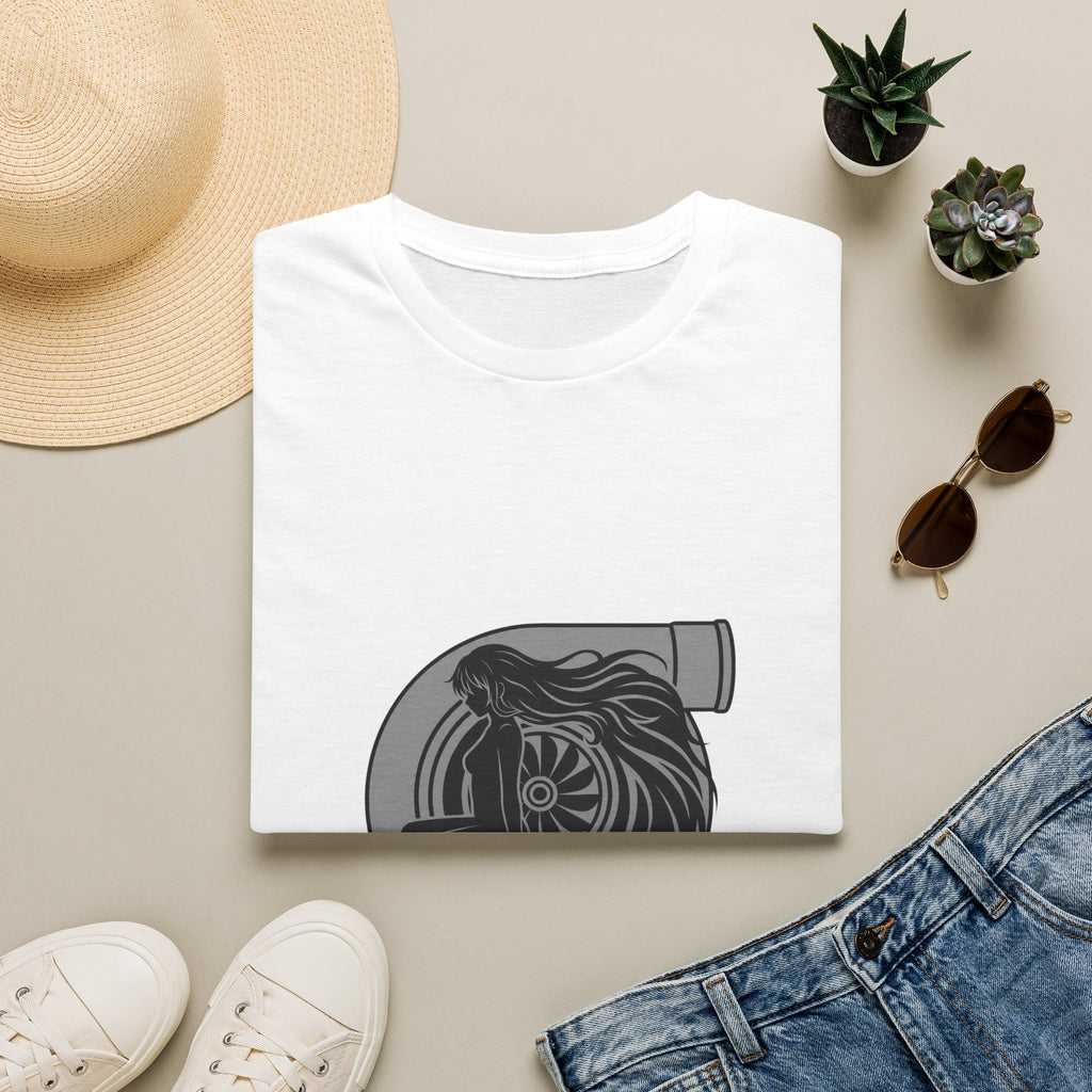 Turbo Heart Girl graphic T-Shirt | Racing Turbo design
