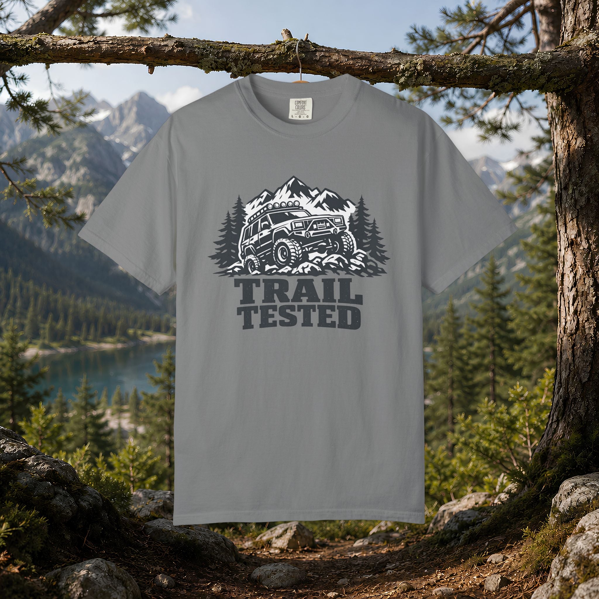 Trail Tested T-Shirt — Off-Road Jeep Mountain Adventure Tee