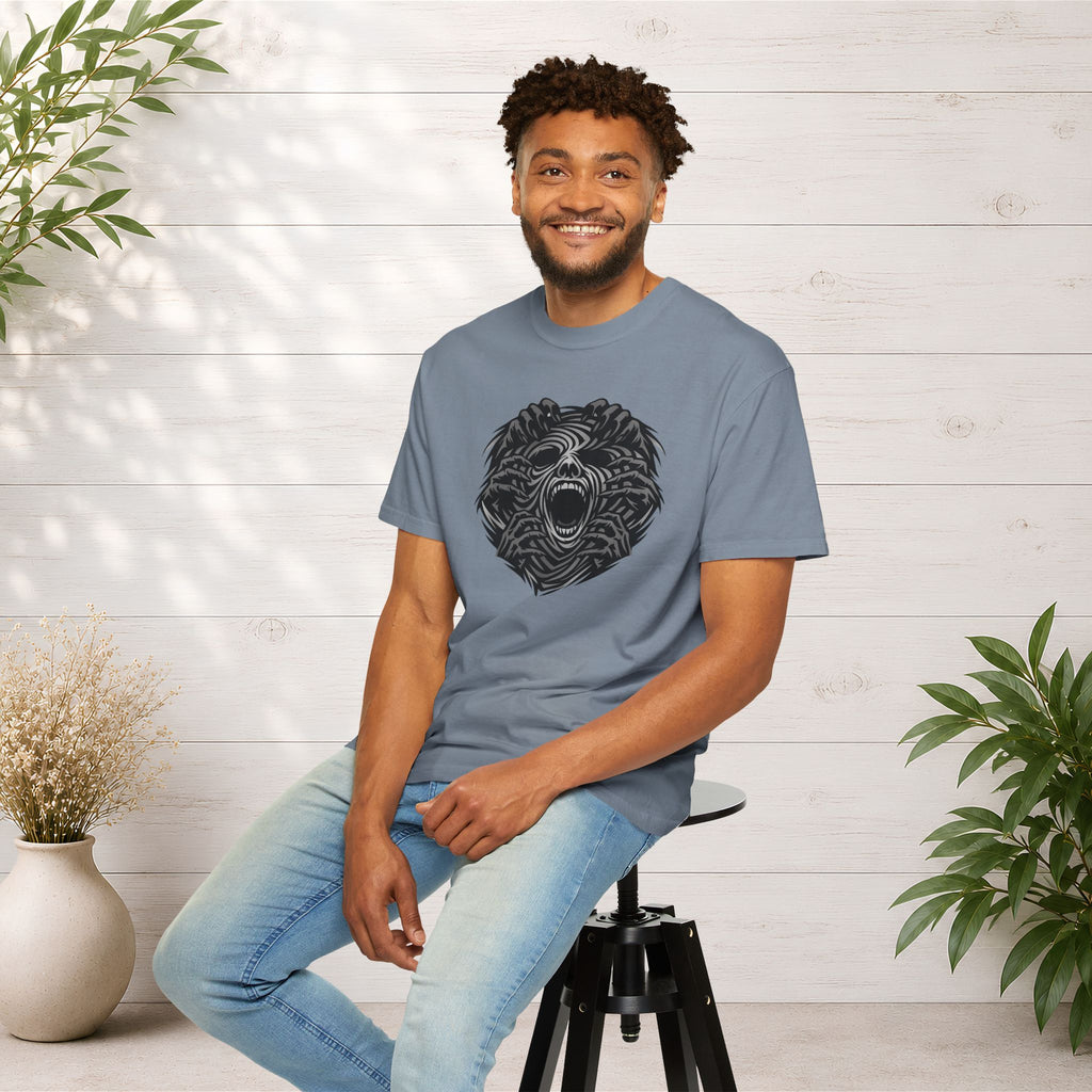 Shadow Hands Face Illusion T-Shirt