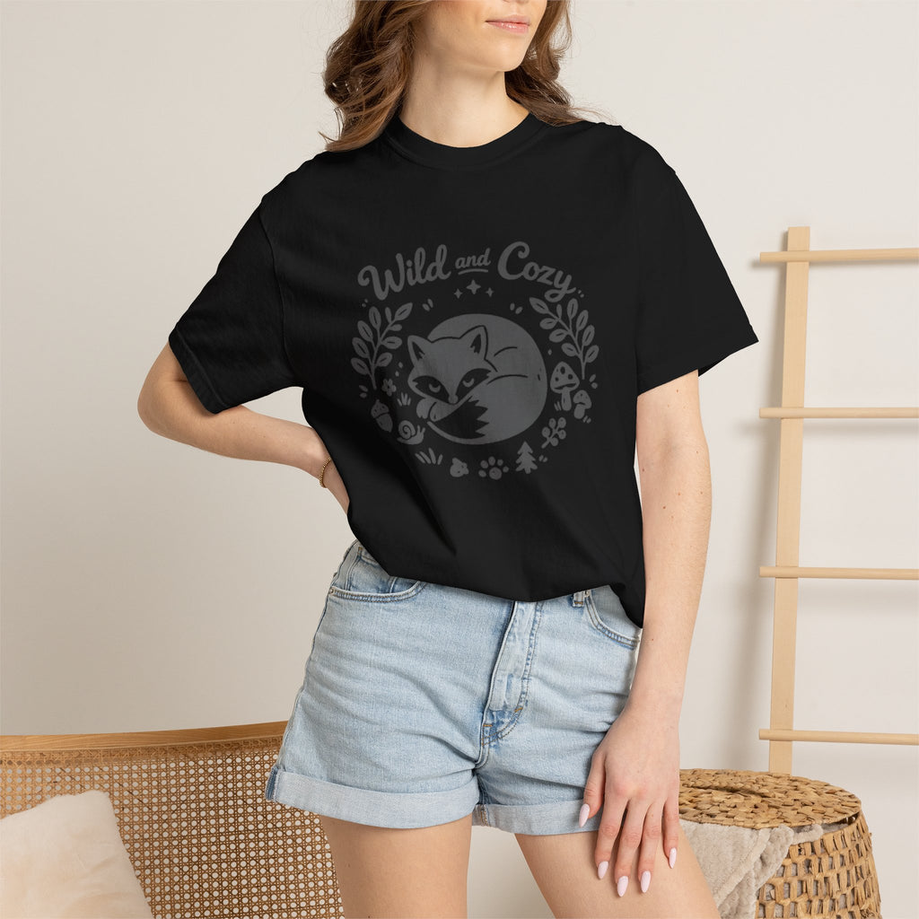 "Wild and Cozy" Fox Graphic T-Shirt