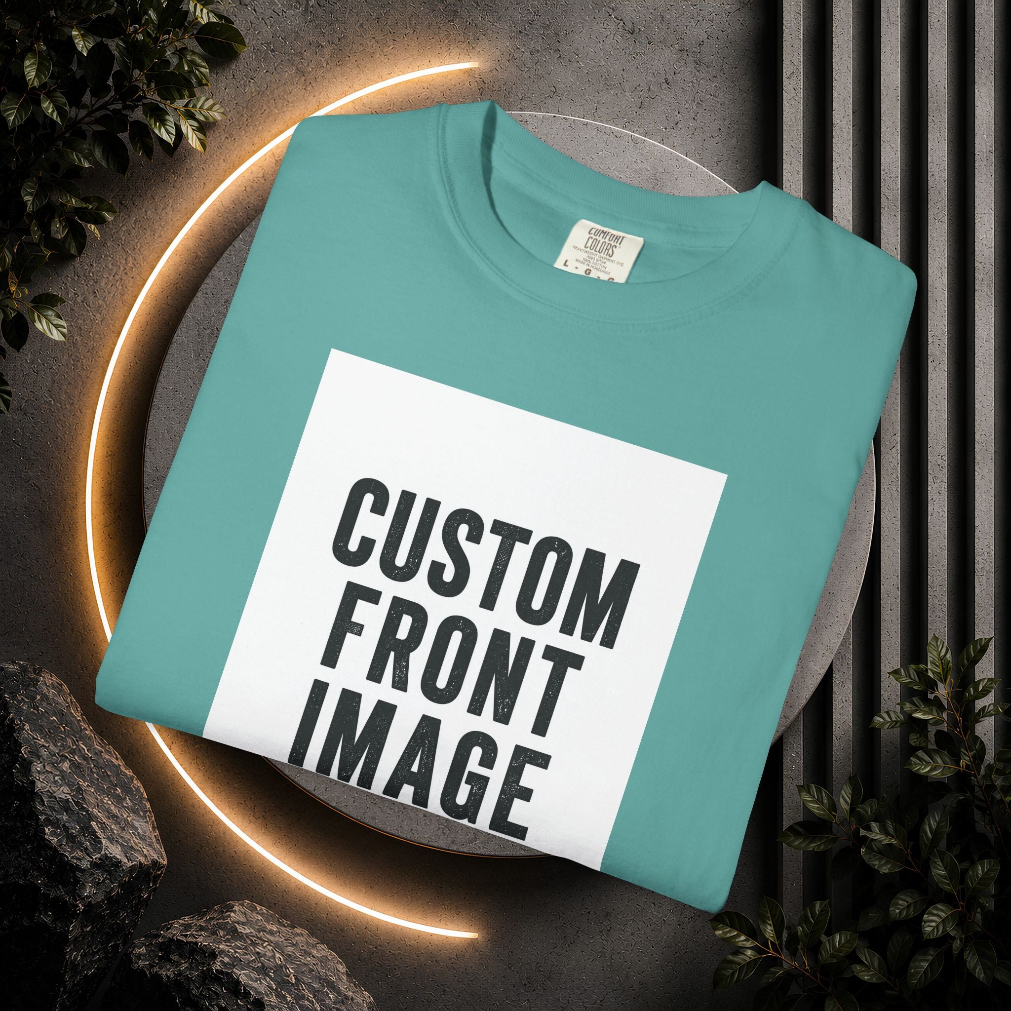 Custom Portrait Small Image Front T-Shirt - Add Your Own Image