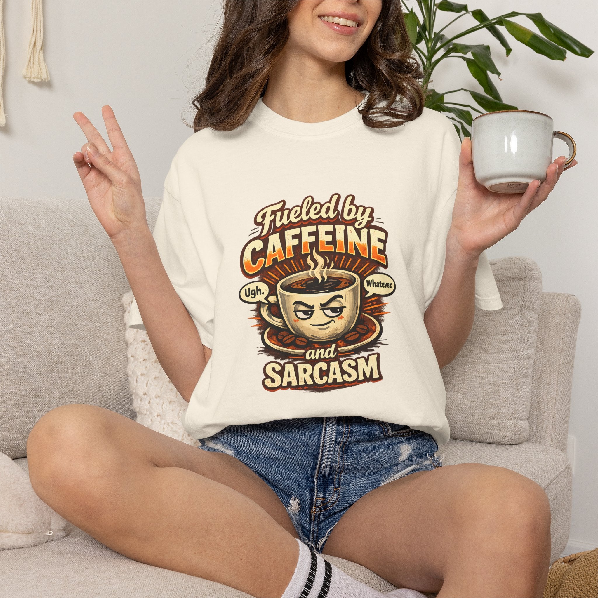 Fueled by Caffeine and Sarcasm T-Shirt