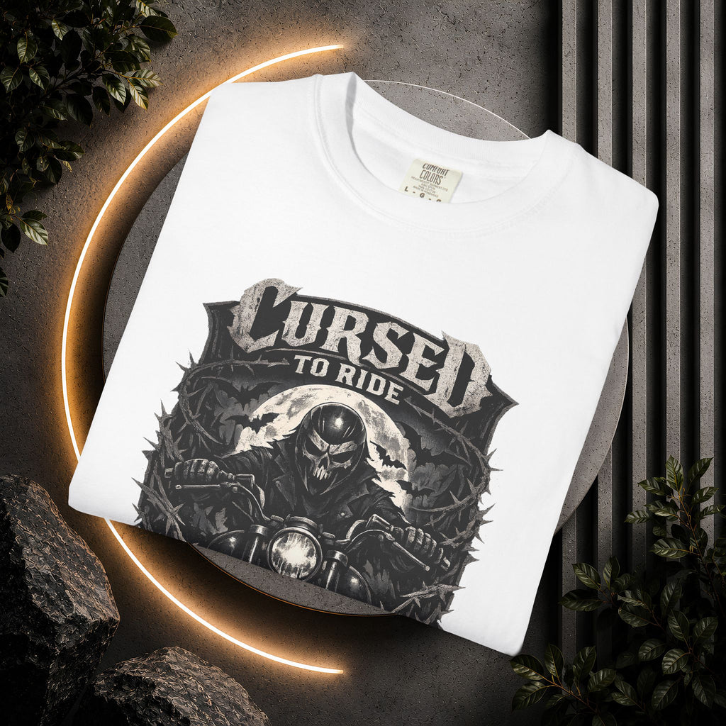 Cursed to Ride Motorcycle Graphic T-Shirt