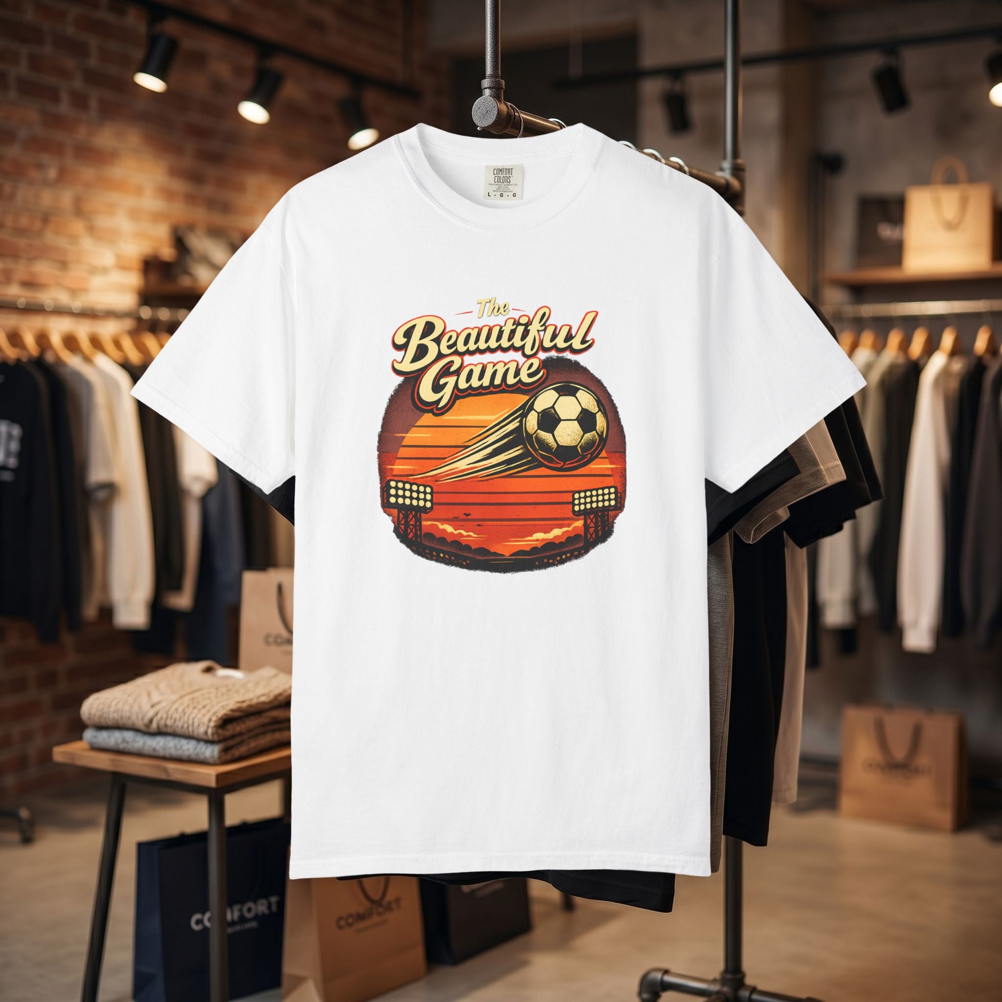 Soccer Vintage Sunset T-Shirt — "The Beautiful Game"