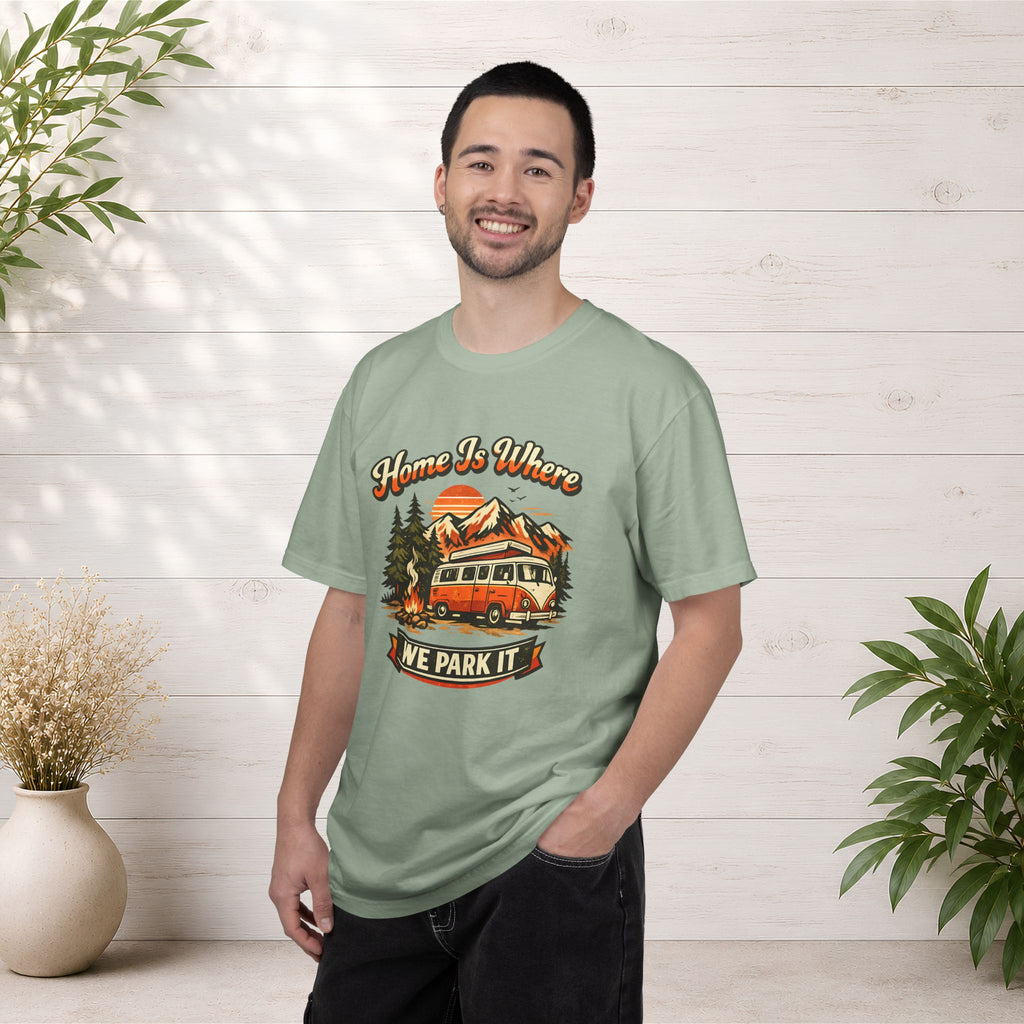 "Home Is Where We Park It" Camper Van Graphic Tee