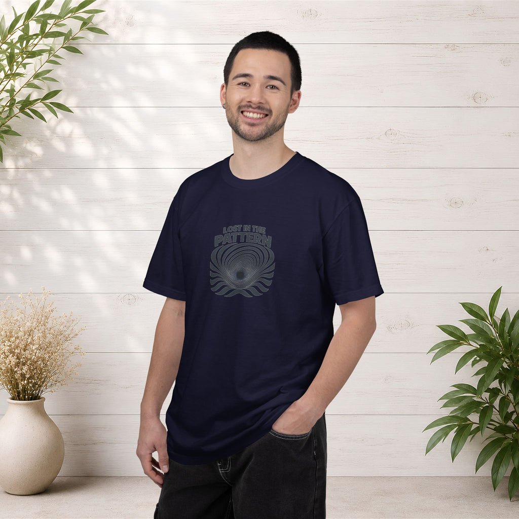 Lost in the Pattern T‑Shirt — Optical Illusion Graphic Tee