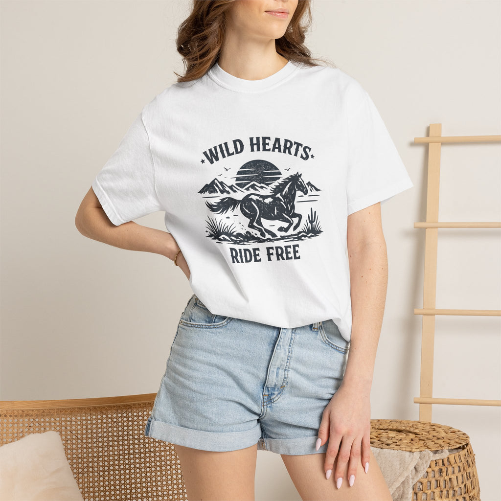 Wild Hearts Ride Free T-Shirt – Vintage Horseback Adventure Tee